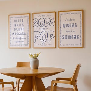 K-Pop Demon Hunters Poster Set | Golden, Soda Pop & Napalm Era Art Prints, Trendy Hand-Drawn Wall Decor for K-pop Demon Hunter Fans