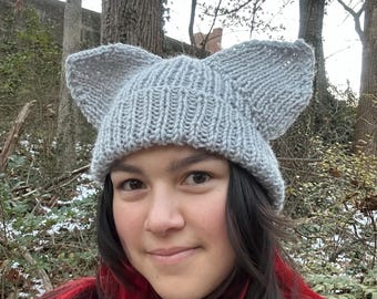 Custom Made to Order Wolf Ear Cat Ear Hat Beanie Handknit Handmade Stray Kids SKZoo Loverboy