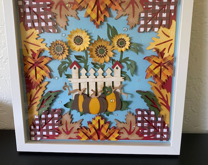 Fall/Autumn Sculpture Framed Wall Decor