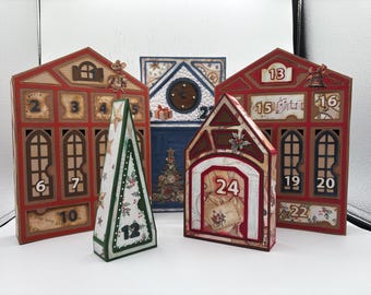 Advent Calendar: Christmas Village Scene