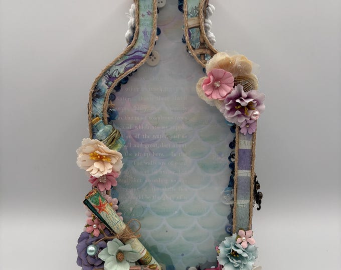 Photo Album in a bottle shaped box Seaside Ocean Beach Vibe
