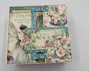 Photo Album/Junk Journal: Fairy Magical Shabby Chic Pastel Mystical
