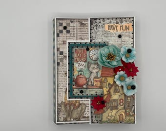 Photo Album/Junk Journal: Pet Friends Retro Dogs Cats