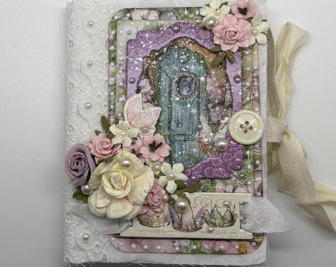 Photo Album/Junk Journal: Fairies Magical Shabby Chic Cottage