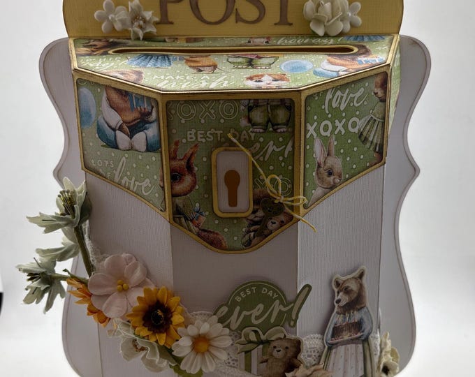 Unique Box: Card box Birthday Teddy bear Balloons