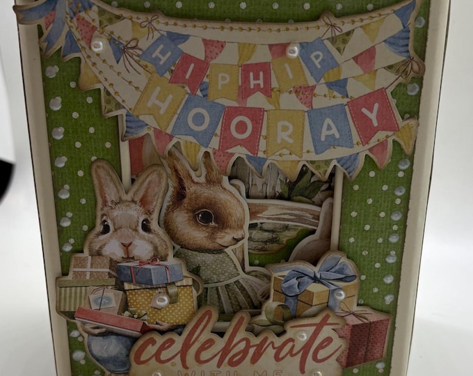 Photo Album/Junk Journal: Birthday Woodland Critters Hip Hip Hooray