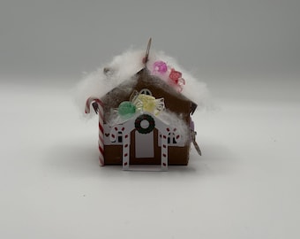 Christmas Ornament: Gingerbread House Candy Snow