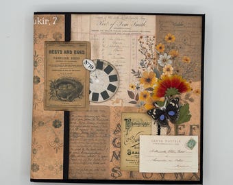 Photo Album/Junk Journal: Spring Vintage Looking Floral April March May