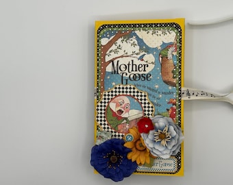 Photo Album/Junk Journal: Mother Goose Bedtime Stories Red Yellow Blue Green