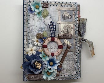 Photo Album/Junk Journal Seaside Ocean Shabby Chic Sun Soul of the Ocean