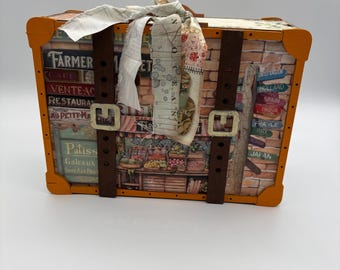 Unique Box: Wooden Suitcase Traveler