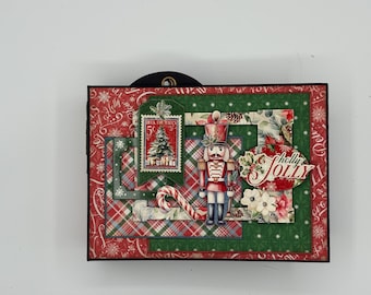 Photo Album/Junk Journal: Christmas Holly Jolly Nutcracker