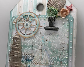 Photo Frame: Coastal memories ocean lighthouse beach cottage