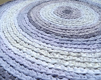 Purple Rag Rug | Etsy