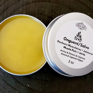 2oz Muscle Pain & Joints Soothing Salve | Natural Herbal Sore Muscle Rub | Icy Hot Relief Balm | Post Workout Recovery Balm image 3