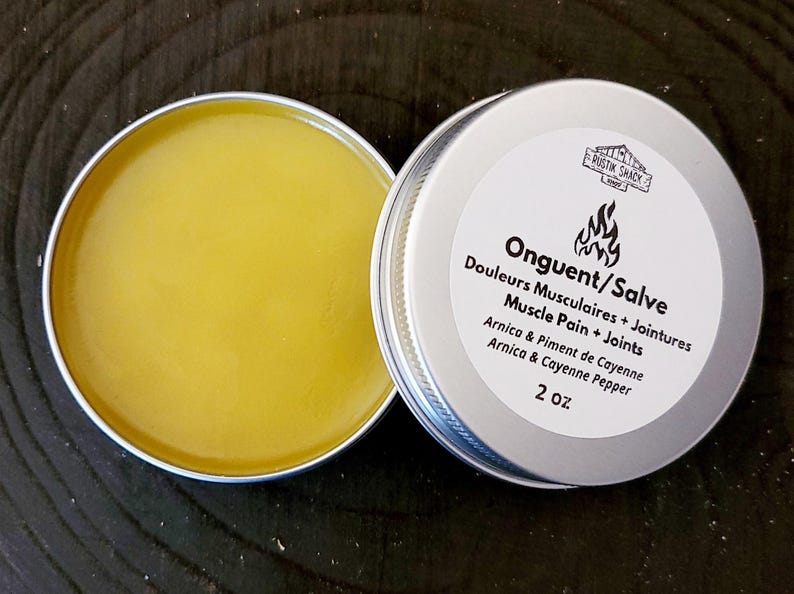 2oz Muscle Pain & Joints Soothing Salve | Natural Herbal Sore Muscle Rub | Icy Hot Relief Balm | Post Workout Recovery Balm image 3