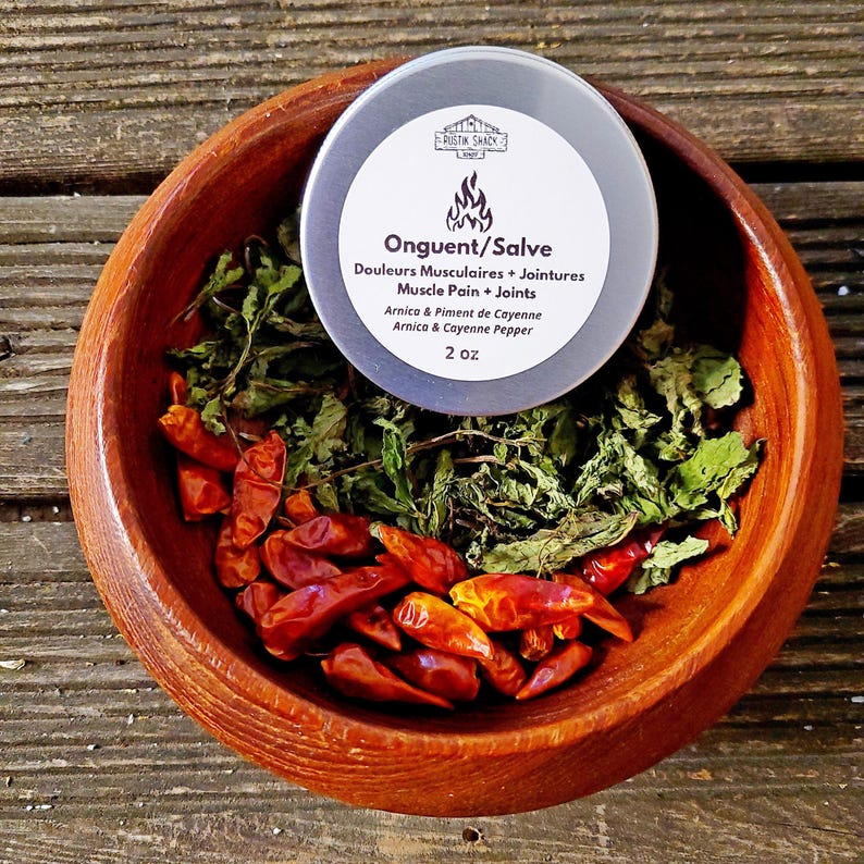 2oz Muscle Pain & Joints Soothing Salve | Natural Herbal Sore Muscle Rub | Icy Hot Relief Balm | Post Workout Recovery Balm image 2