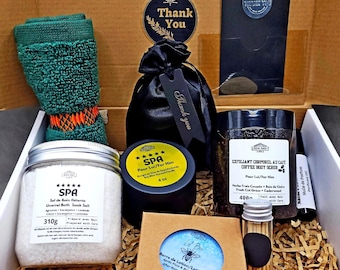 Men Spa Gift Box | Relaxation & Self-Care Kit for Boyfriend,Husband,Dad,Brother,Son,Friend | Grooming and Stress Relief Care Package for Him