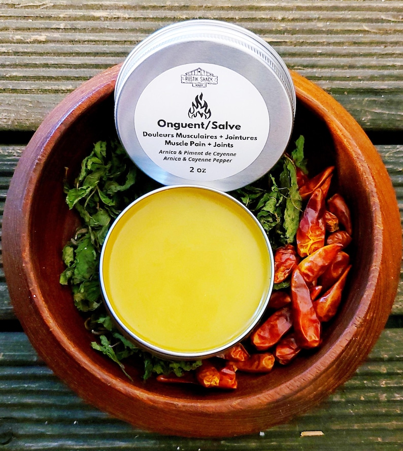 2oz Muscle Pain & Joints Soothing Salve | Natural Herbal Sore Muscle Rub | Icy Hot Relief Balm | Post Workout Recovery Balm image 7