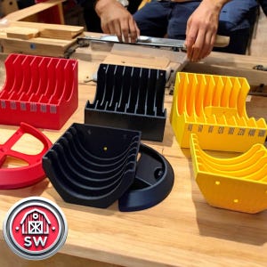 DIY Workshop Tool Organizer Set | 150mm Sander Holder, Disc & Sandpaper Tray + Free Gift