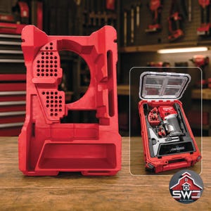Packout Router Insert Organizer Compatible with Milwaukee 48-22-8435 for M18 FUEL Compact Router 2723-20