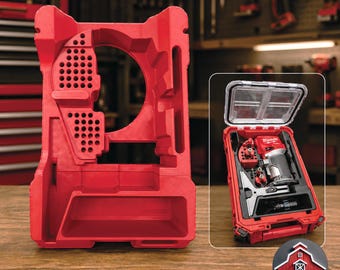 Insert Organizer Compatible with Milwaukee Packout 48-22-8435 for M18 FUEL Compact Router 2723-20