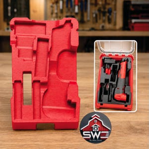 Insert Organizer Compatible with Milwaukee Packout 8435 for M12 Oscillating Multi-Tool 2526-20