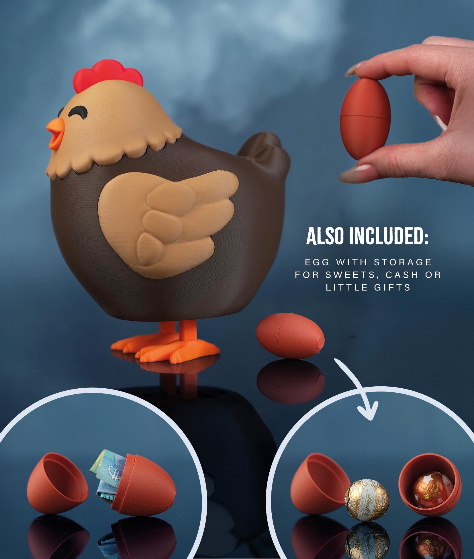 Henrietta Popegg - Egg Laying Chicken Candy Dispenser With