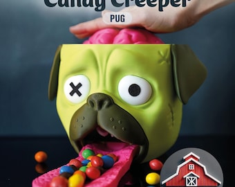 Candy Creeper Pug – Brain-Powered Candy Dispenser
