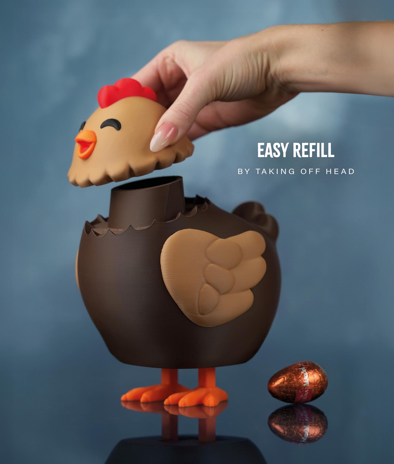 Henrietta Popegg - Egg Laying Chicken Candy Dispenser With