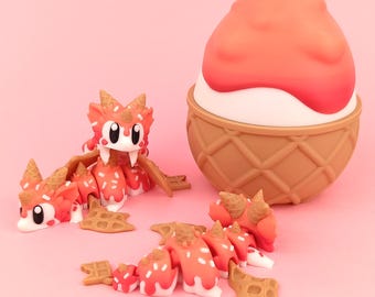 Sugar Rush Baby Dragon with Egg | Articulated Collectible Toy