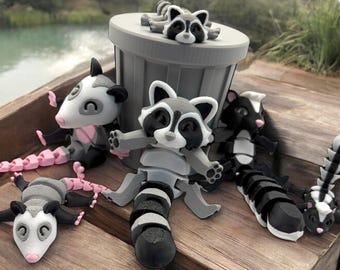 Articulated Trash Animals Fidget Toy | Articulated Collectible