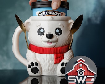 Bearnard the Icebear – Ice Cream Pint Holder