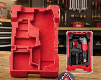 Insert Organizer Compatible with Milwaukee Packout 8435 for M12 FUEL 16-Gauge Nibbler 2476-20 and Accessories