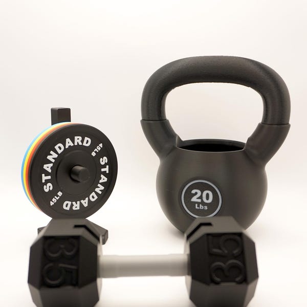 Gym Desk Organizer | Dumbbell Card Barbell Coaster Pen Holder