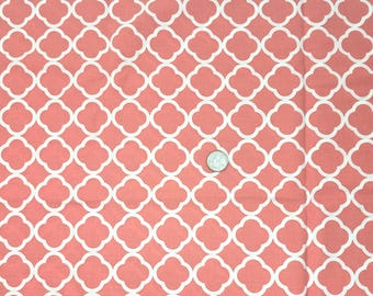 Salmon Pink Cotton Fabric