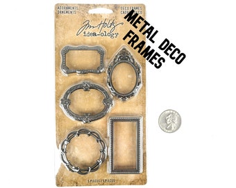 Metal Frames - Tim Holtz - Idealogy - 5 Frames - Deco Frames