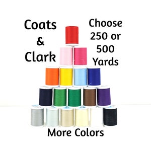 Coats & Clark 400 Yards All-purpose Sewing Thread WHITE or BLACK Sewing  Supply White Thread Black Thread 