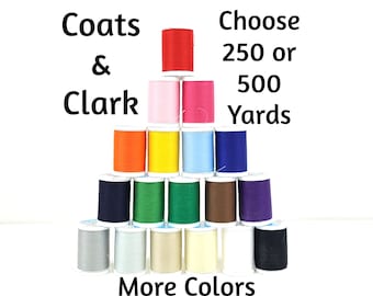 Thread - Sewing Thread - Coats & Clark Sewing Thread - General Purpose Thread - 500 yards - 250 yards