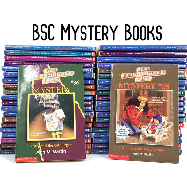 Babysitter's Club Mystery Book - BSC Mystery - Mysteries - 80's Book - Ann M Martin - BSC - Babysitter's - Chapter Books - Preteen
