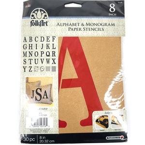 Stencils - Alphabet Stencils - Monogram Paper Stencils - Poster Making ...