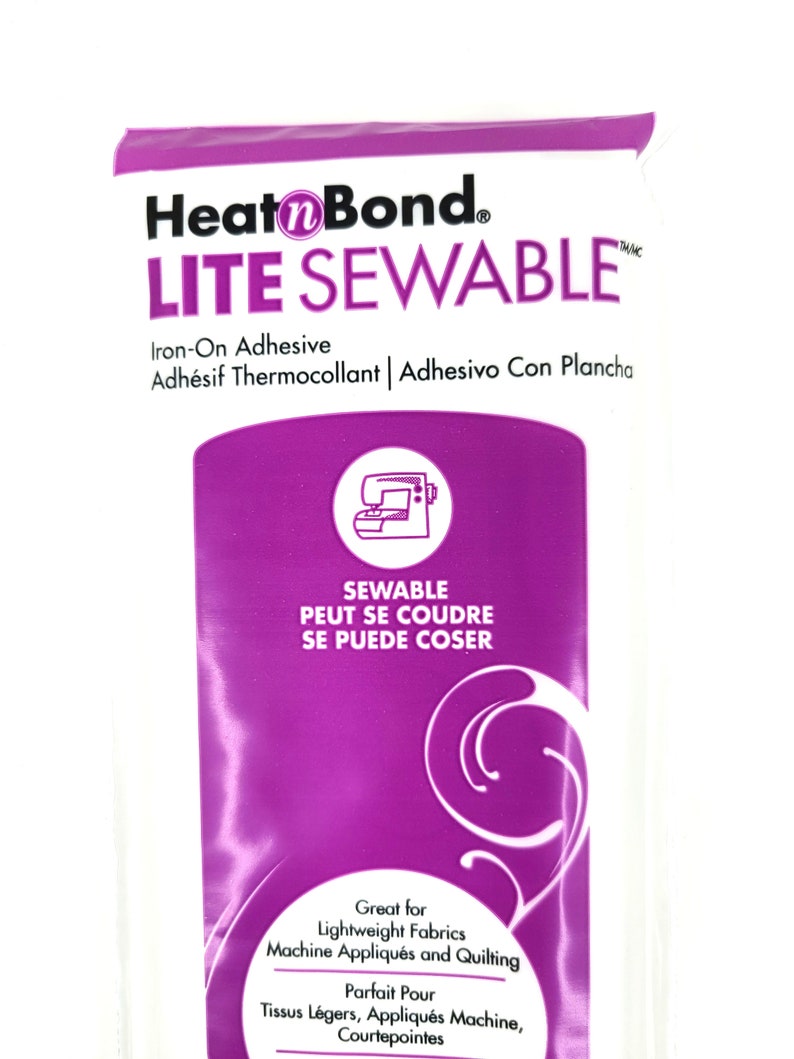 Heat N Bond Lite Sewable Ironon Adhesive Lightweight Fabric Etsy