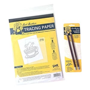 Aunt Martha&#39;s Tracing Paper and Hot Iron Transfer Pencils
