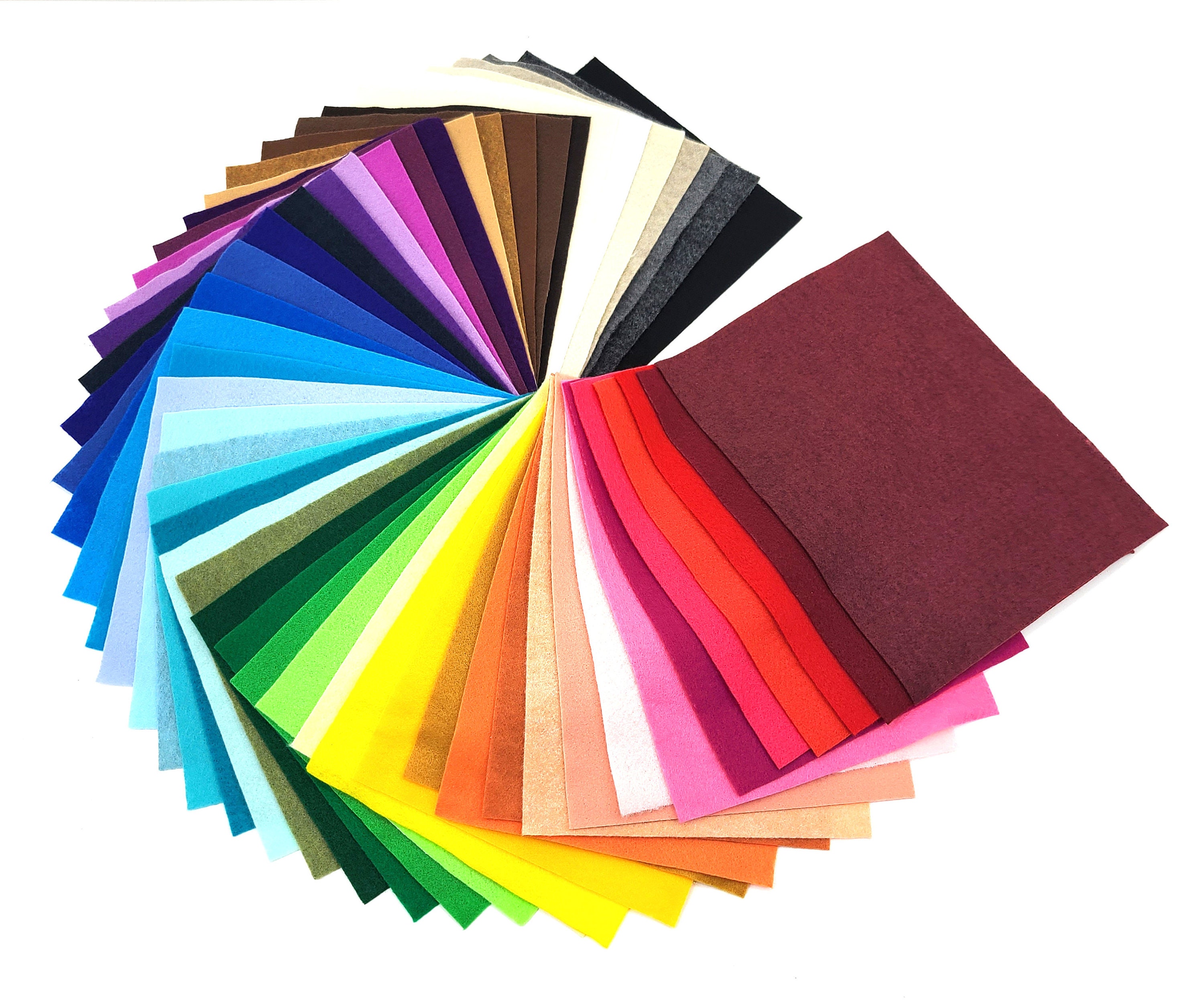 Felt - Felt Sheets - 12 x 9 Inch Felt Sheets - Craft Felt - Classic Felt - Felt - Soft Felt - Black - White - Craft Supplies - Kunin
