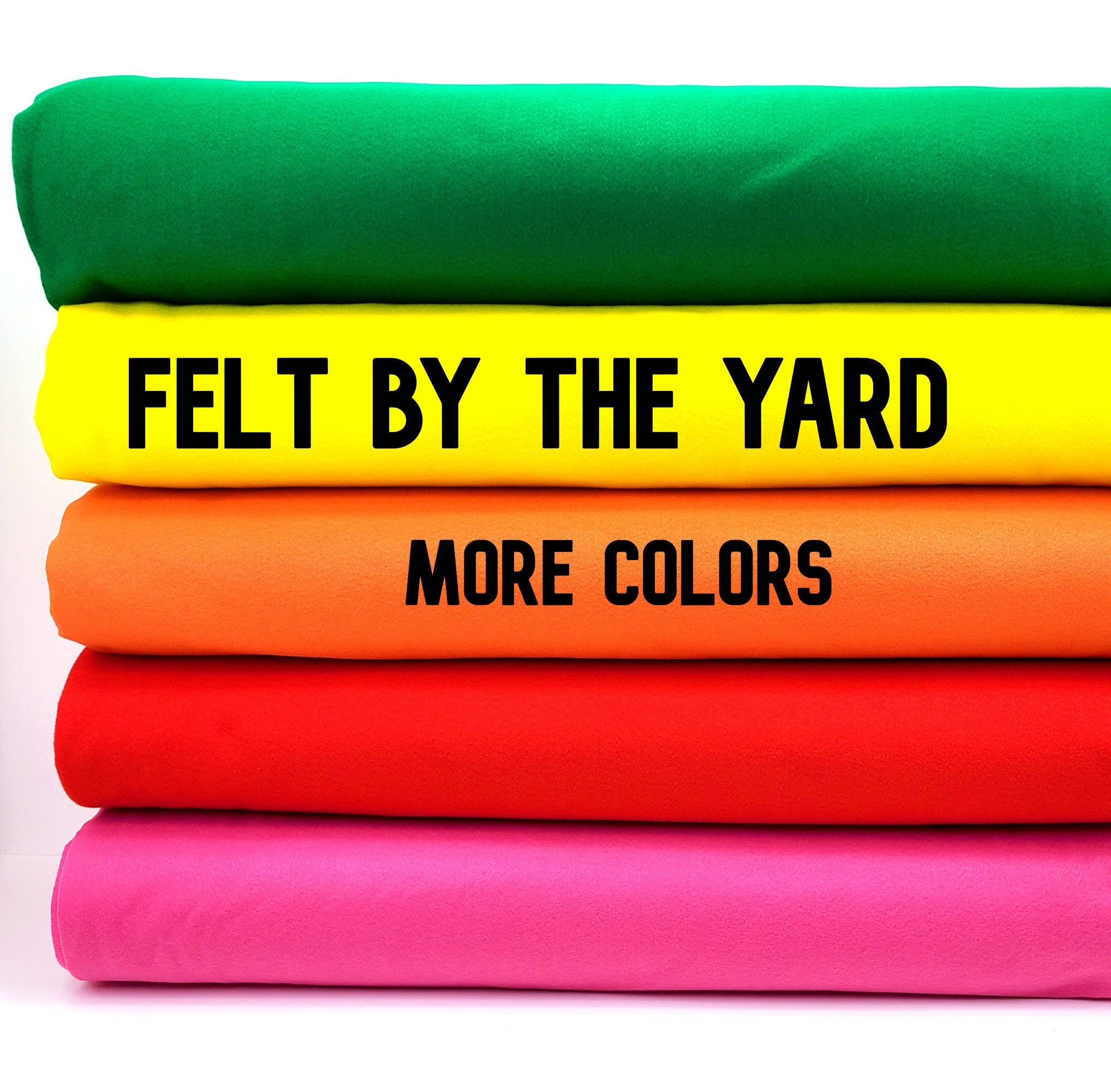 Felt by the Yard 72 Wide Felt Fabric Craft Felt 