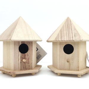 Birdhouse - Unfinished - Gazebo Birdhouse - DIY Project - Craft Project - Wood Birdhouse - Birdhouse Unfinished - Birdhouse Raw