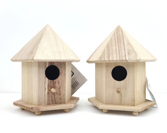 Birdhouse - Unfinished - Gazebo Birdhouse - DIY Project - Craft Project - Wood Birdhouse - Birdhouse Unfinished - Birdhouse Raw