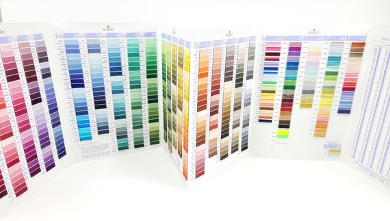DMC Color Card - Real Thread - All 489 Embroidery Floss Colors+