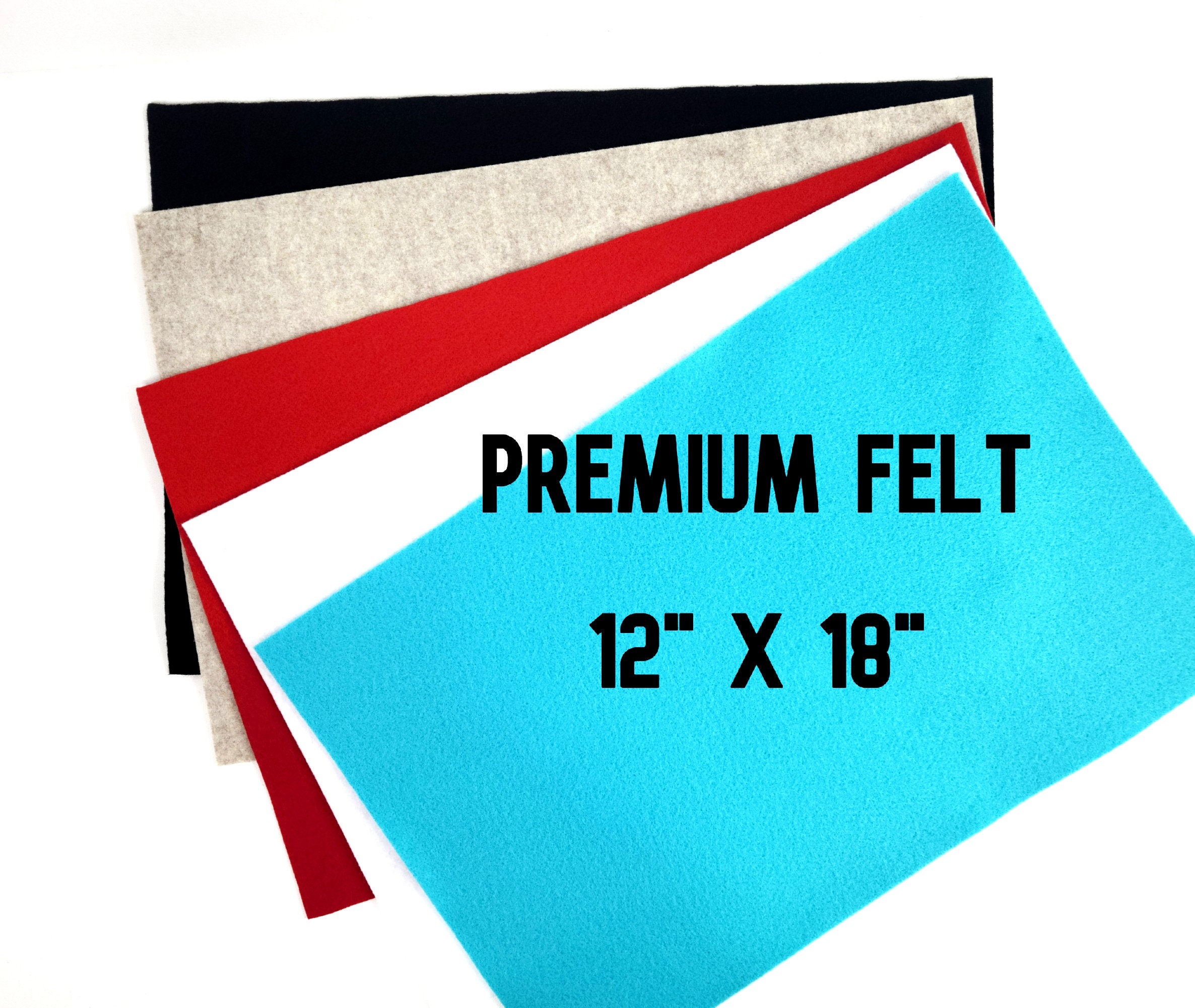 Premium Felt Roll - 12 x 10yd - White - Soft Wool-Like 1.2mm