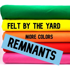 Felt By The Yard - 72&quot; Wide Felt Fabric - Craft Felt
